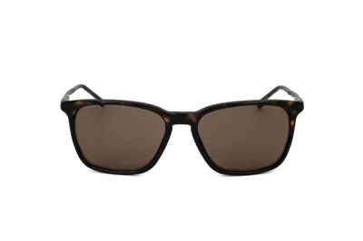 Hugo Boss Boss  Square Frame Sunglasses In Brown