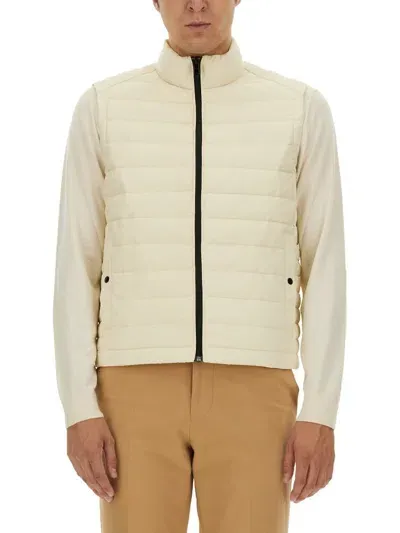 Hugo Boss Boss  Tonal Logo Packable Gilet In White