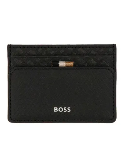 Hugo Boss Card Holder Zair In Black