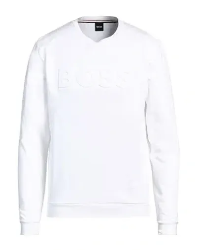 Hugo Boss White Embossed Sweatshirt