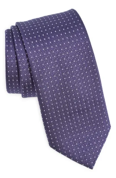 Hugo Boss Boss Neat Dot Silk Blend Tie In Pink