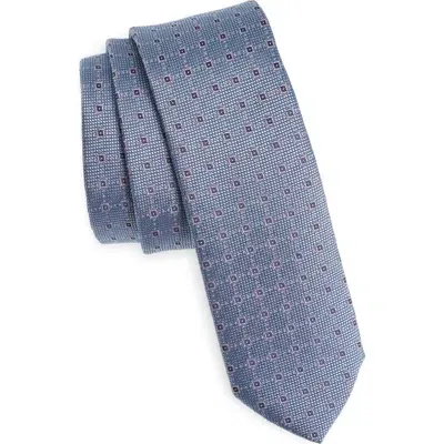 Hugo Boss Boss Neat Silk Blend Tie In Blue