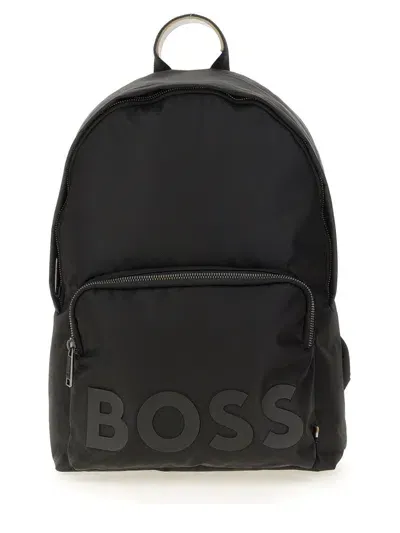 Hugo Boss Boss Nylon Backpack In Black