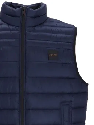 Hugo Boss Boss Outwear Waistcoats In Blue