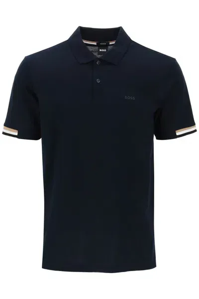 Hugo Boss Boss Parlay Polo Shirt With Stripe Detail