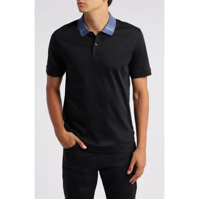 Hugo Boss Boss Phillipson Slim Fit Polo In Black