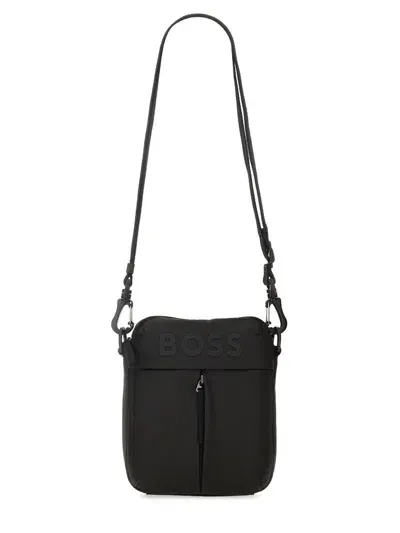 Hugo Boss Boss Shoulder Bag In Black