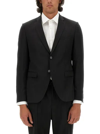 Hugo Boss Boss Single-breasted Jacket In Black