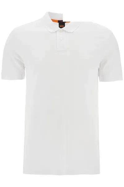 Hugo Boss Boss Slim Fit Passenger Polo Shirt In White