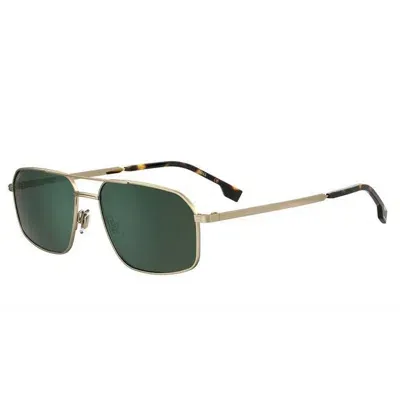 Hugo Boss Boss Square Pilot Sunglasses, 58mm In Gold