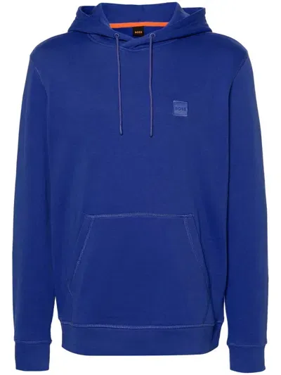 Hugo Boss Boss Sweaters In Open Blue