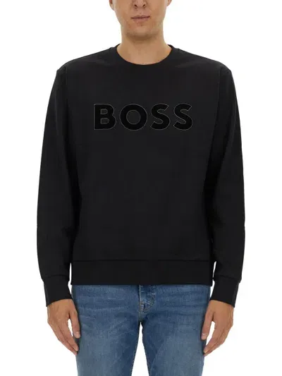 Hugo Boss Boss Sweatshirt With Logo In Black