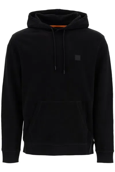 Hugo Boss Boss Wetalk Hooded Sweat In Black