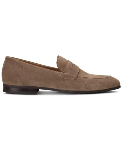 Hugo Boss Gavrie-loaf Mocassins In Beige