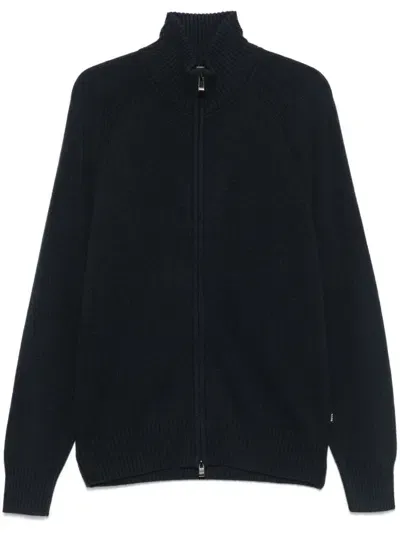 Hugo Boss Cashmere Cardigan In Black