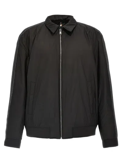 Hugo Boss Boss Chadeus Water Repellent Jacket In Black