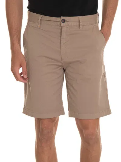 Hugo Boss Slim-fit Chino Shorts In Beige