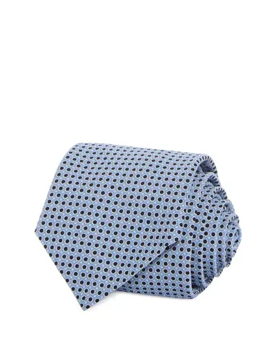 Hugo Boss Classic Dot Tie In Light Pastel Blue