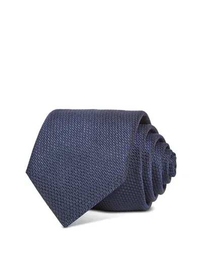 Hugo Boss Classic Grid Tie In Dark Blue