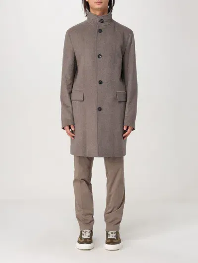 Hugo Boss Coat Boss Men Color Beige