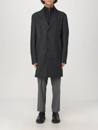 Hugo Boss Coat Boss Men Color Black In Schwarz