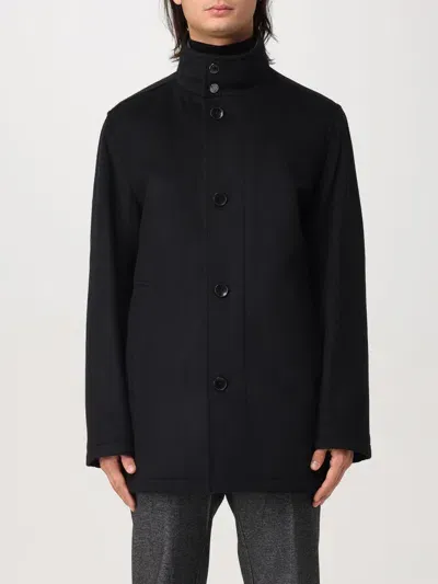 Hugo Boss Coat Boss Men Color Black In Schwarz