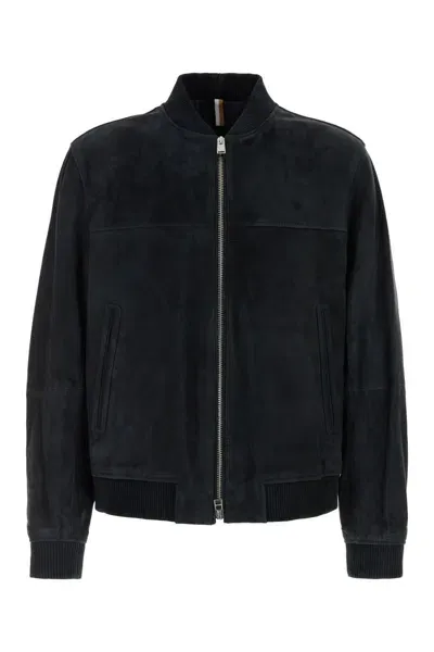 Hugo Boss Boss Coats & Jackets In Navy