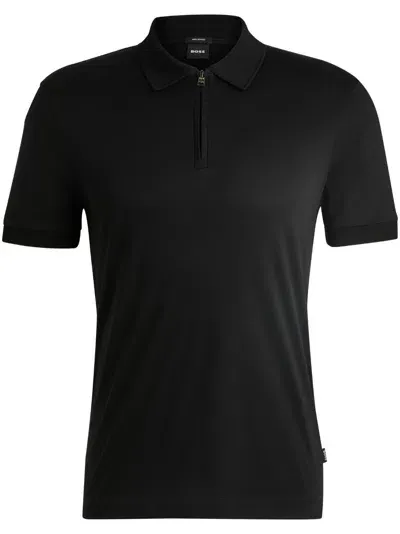 Hugo Boss Cotton Polo Shirt In Animal Print