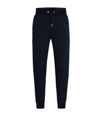 Hugo Boss Cuffed Sweatpants In Blue