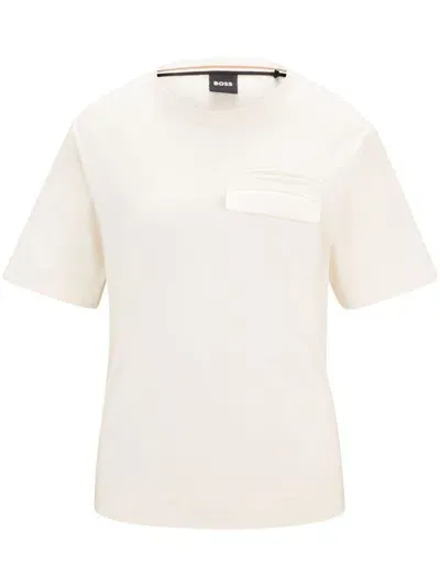 Hugo Boss Cut-out Detailing T-shirt In White