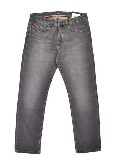 Hugo Boss Delaware Slim Fit Stretch Jeans 040 Silver In Grey