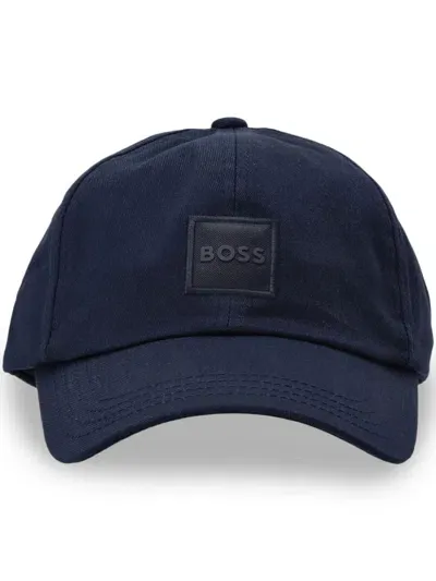 Hugo Boss Derrel-pl Cotton Baseball Cap In Blue