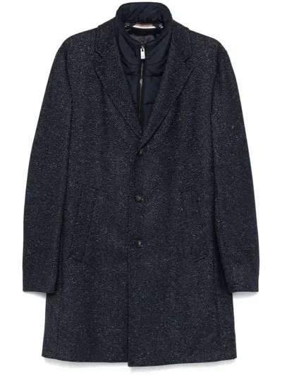 Hugo Boss Detachable-panels Coat In Black