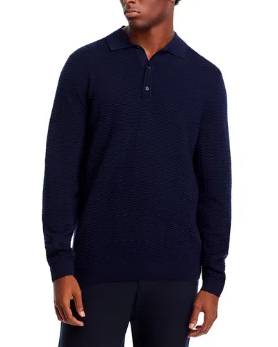 Hugo Boss Zip Polo. In Blue