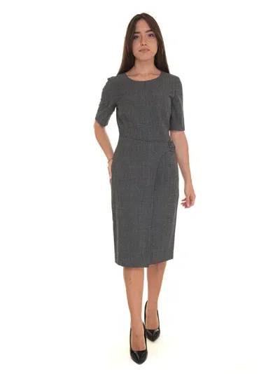 Hugo Boss Ditoka Sheath Dress In Grey