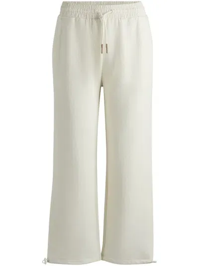 Hugo Boss Drawstring-ankles Track Pants In White