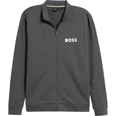 Hugo Boss Ease Track Jacket In Grey