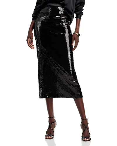 Hugo Boss Eluxia Sequinned Skirt In Black