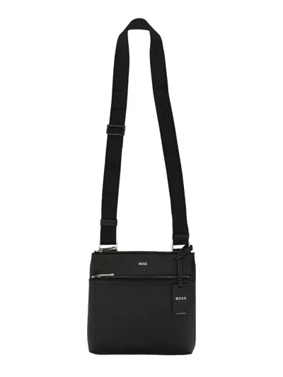 Hugo Boss Boss Envelope Bag With Logo In Black