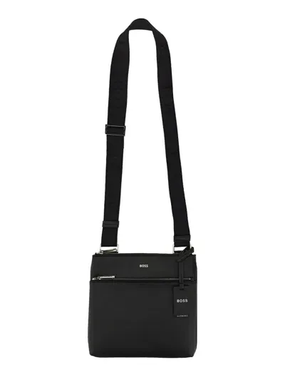 Hugo Boss Envelope Bag With Logo In Black