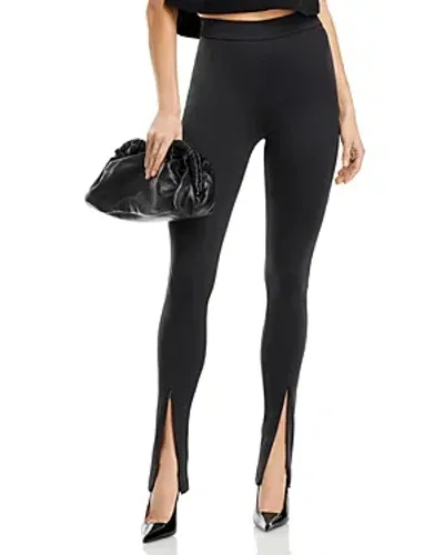 Hugo Boss Etravel Zip Hem Leggings In Black