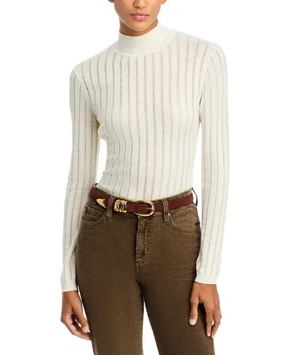 Hugo Boss Fatirami Wool Sweater In Soft Cream