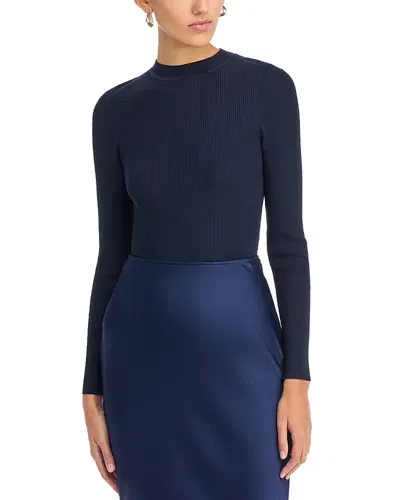 Hugo Boss Feskiera Long Sleeve Top In Sky Captain