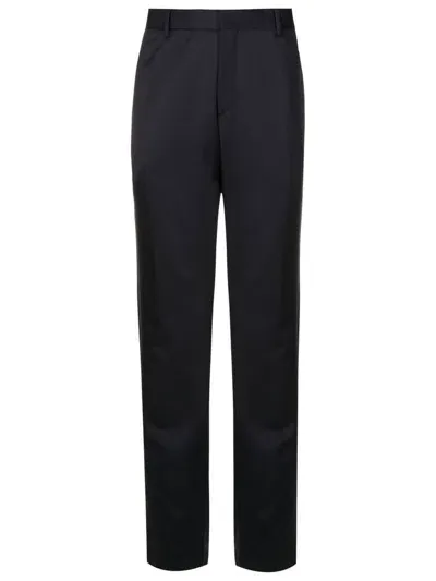 Hugo Boss H-genius Slim Virgin Wool Pants In Blue