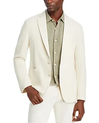 Hugo Boss Hanry Slim Fit Raw Edge Sport Coat In Open White