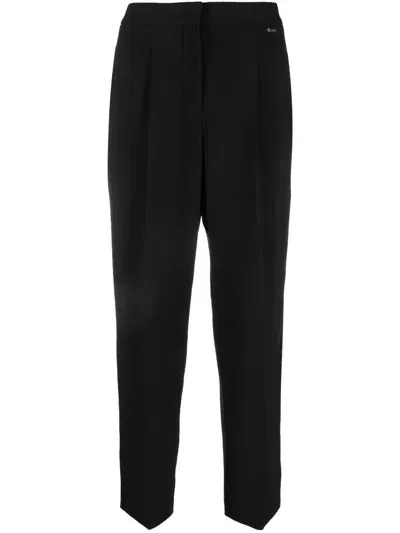 Hugo Boss High-waist Trousers In Schwarz