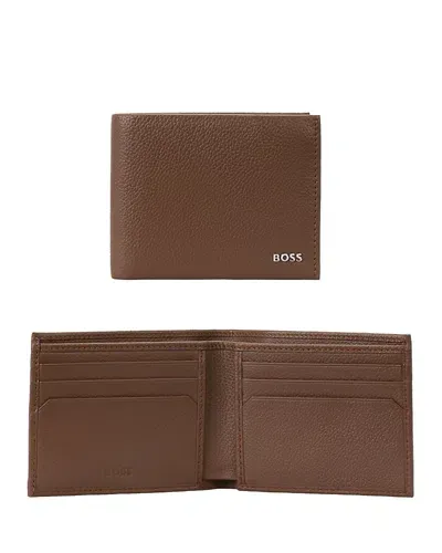 Hugo Boss Highway Bifold Wallet In Light Pastel Brown