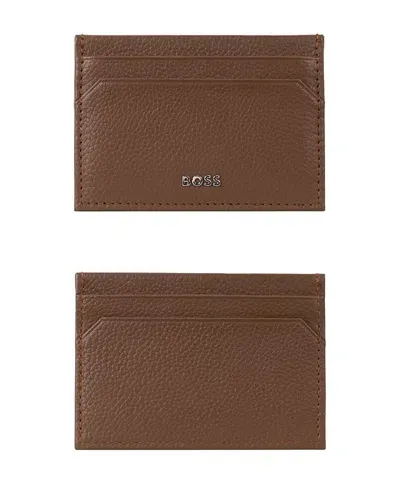 Hugo Boss Highway Card Case In Light Pastel Brown