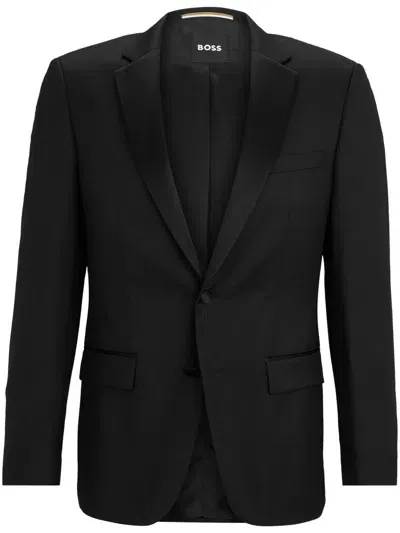 Hugo Boss Huge Slim-fit Tuxedo Jacket In Black