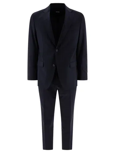 Hugo Boss Boss  Two Piece Tailored Suit In Blue